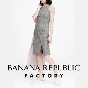 NWT Banana Republic Factory Dress- Plaid- size 4